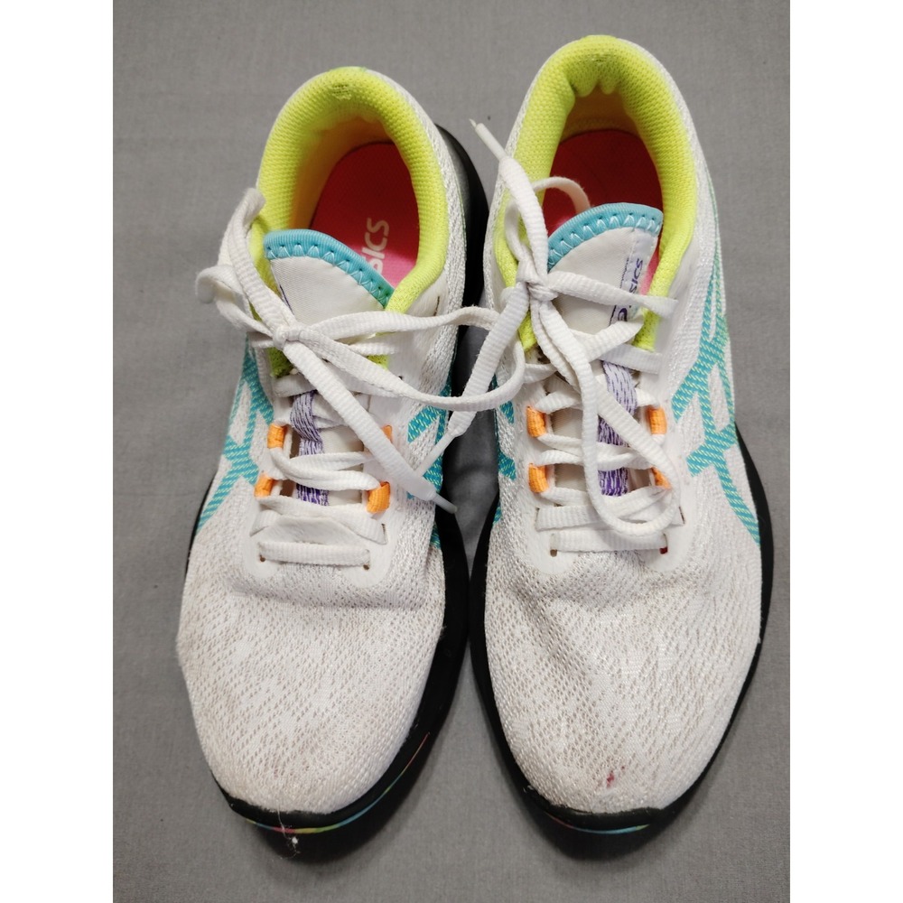 ASICS Versablast MX Women Size 7.5 Running Shoes White Aquarium Athletic Sneaker